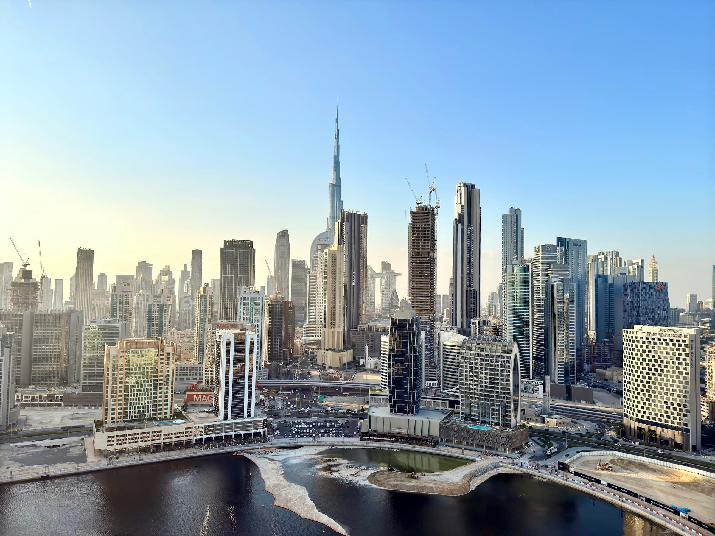 Modern skyline in Dubai